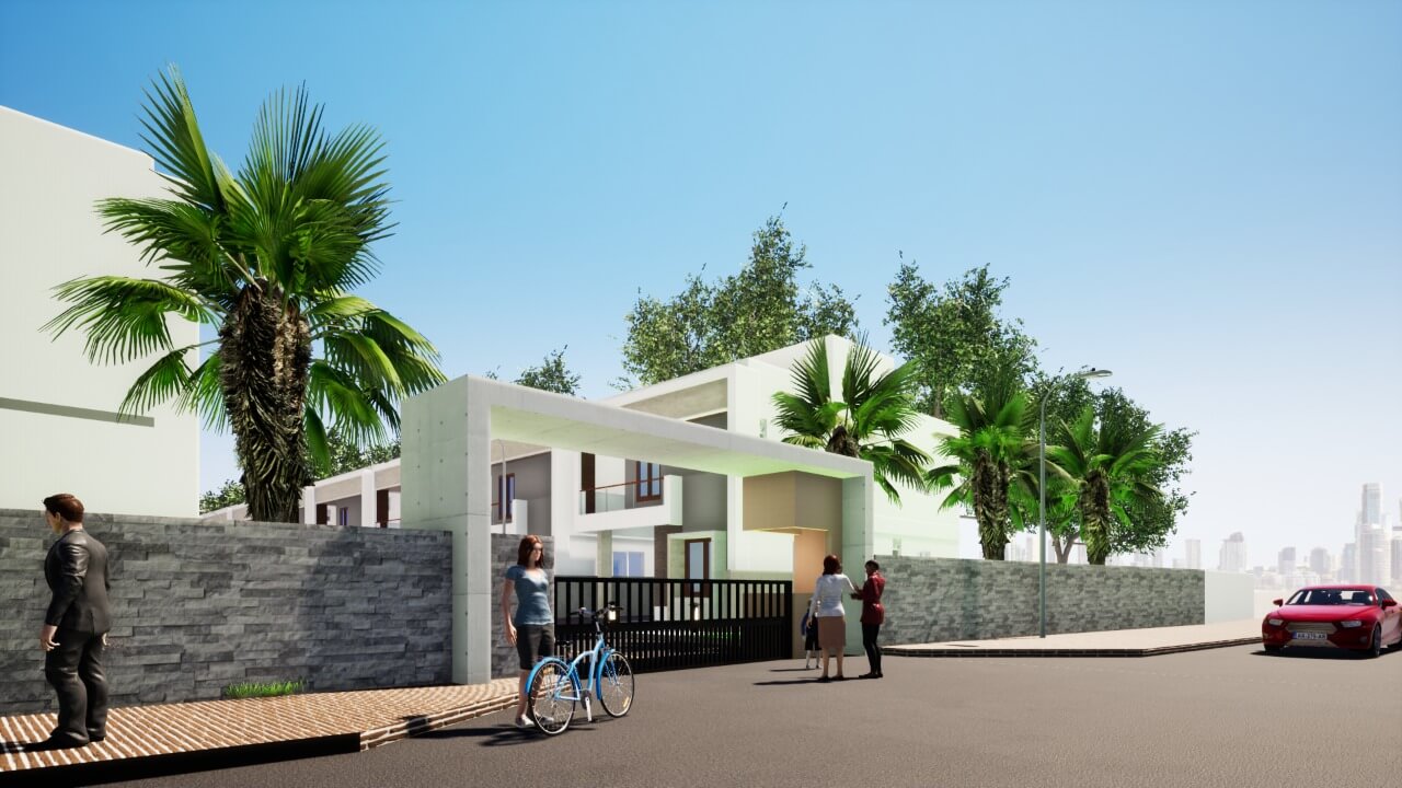 Buildings in Lush Green Campus